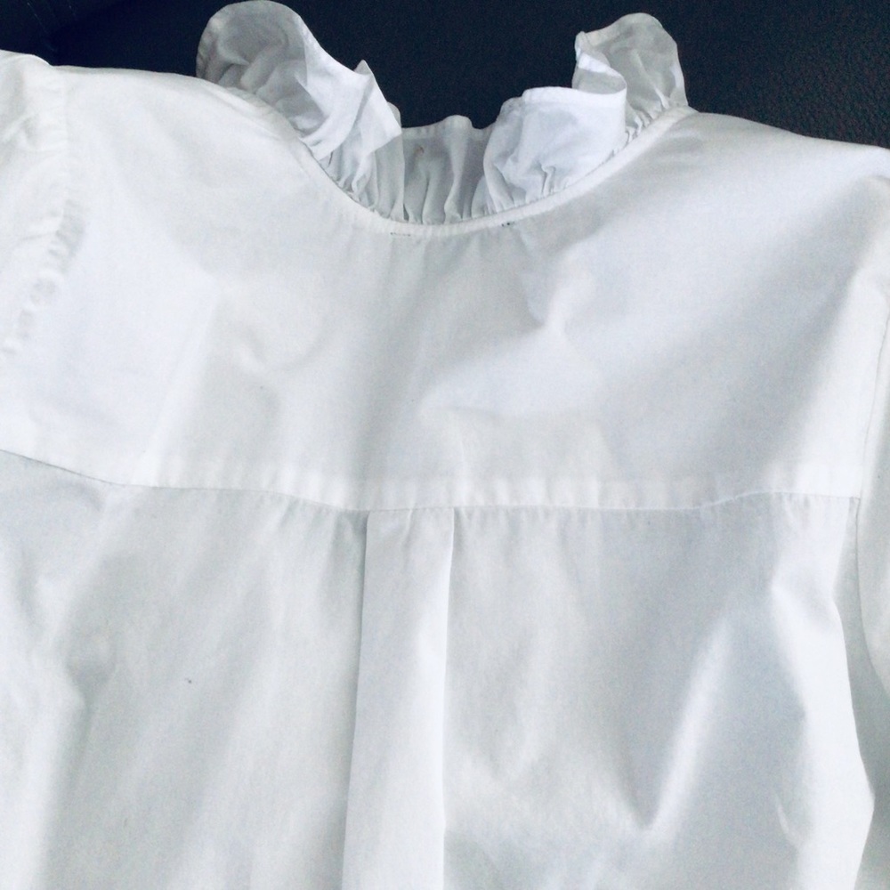 J Crew Cotton Ruffle Blouse - Picture 4 of 16